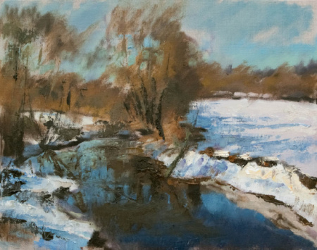 Misa Martā. Misa River in March.