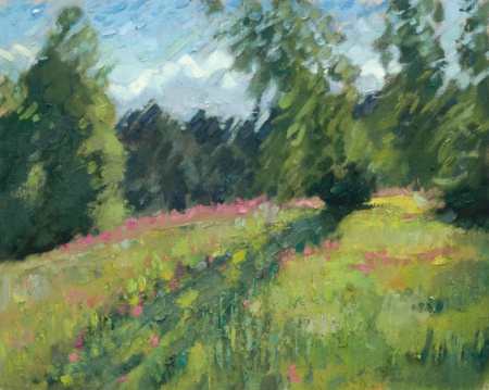 Zied sveķenes pie Sakaiņu pilskalna.