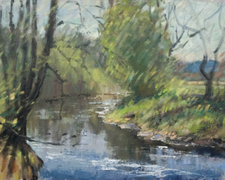 Pirmais zaļums Misas krastos. First green on the banks of river Misa.